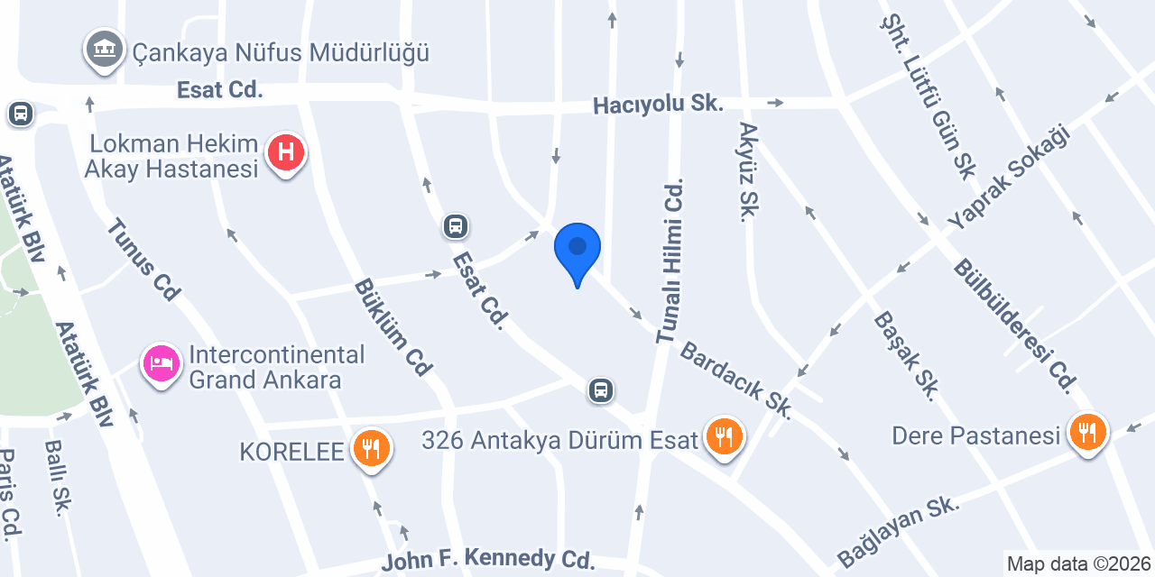 Op. Dr. Zeynep Ataman Yıldırım konumu