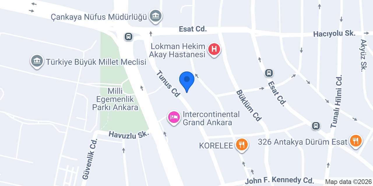 Çetin Hukuk Bürosu konumu
