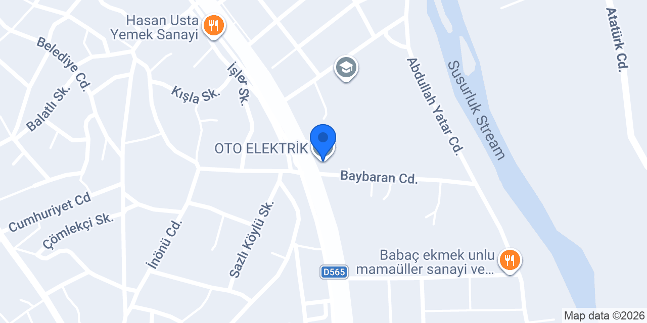 OTO ELEKTRİK konumu
