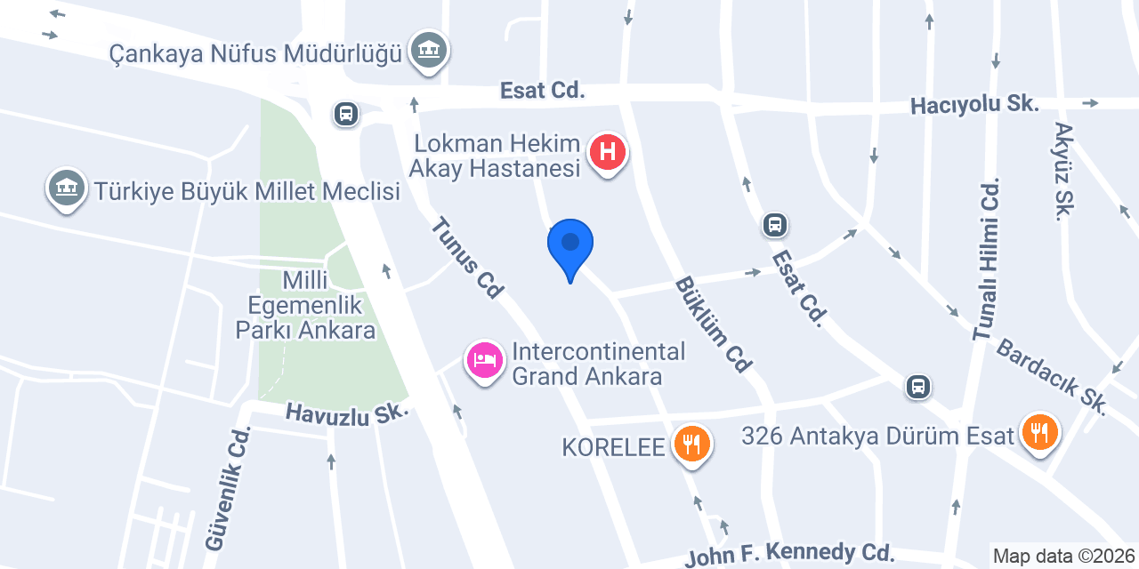 ANKARA AVUKAT HİLAL BEŞEVLİ UĞURLU konumu