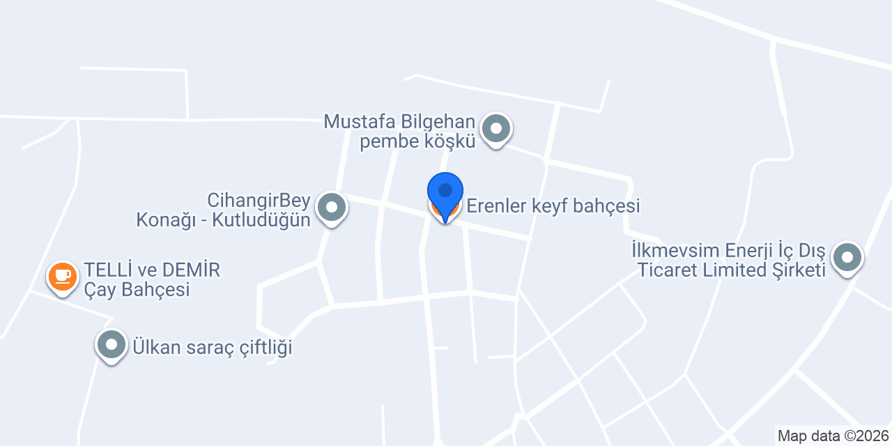 Erenler keyf bahçesi konumu