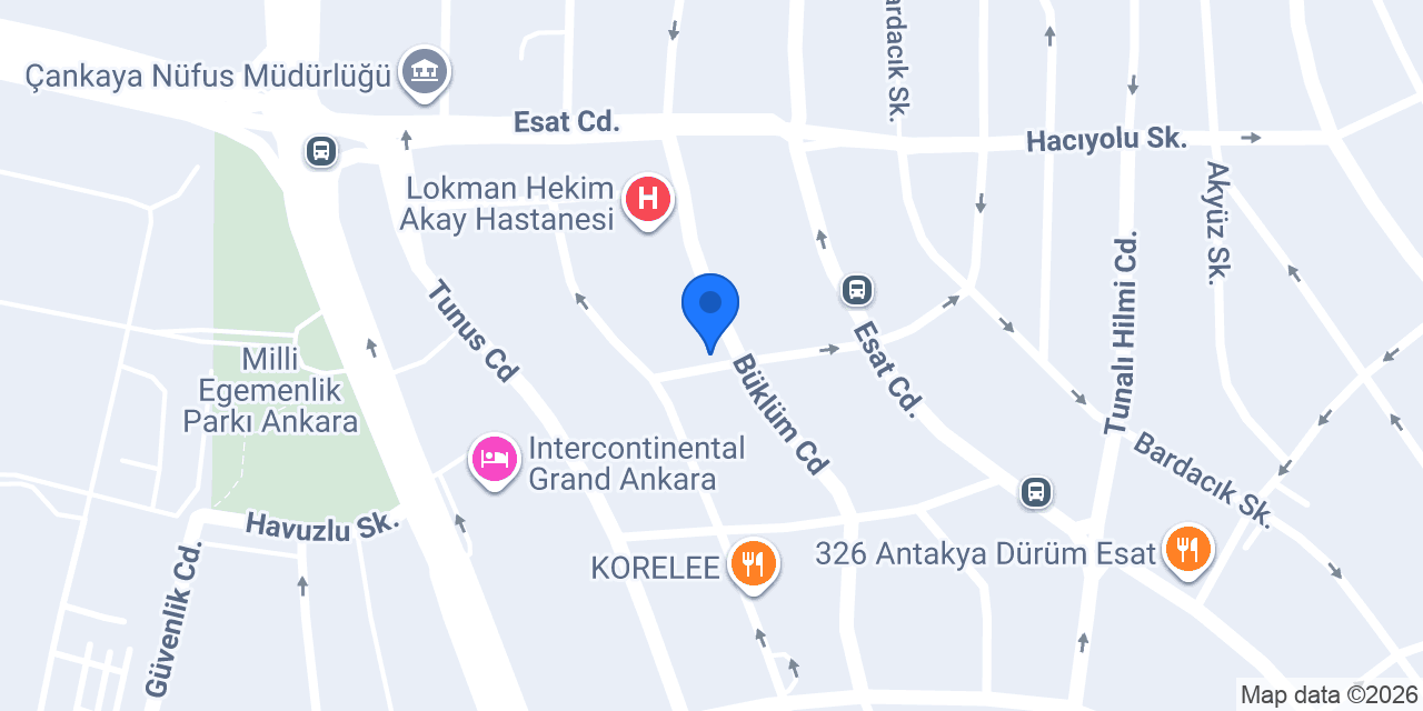 Özel Ambulans Çankaya konumu