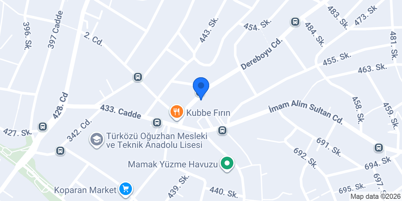 Beşyıldızlar Anaokulu konumu