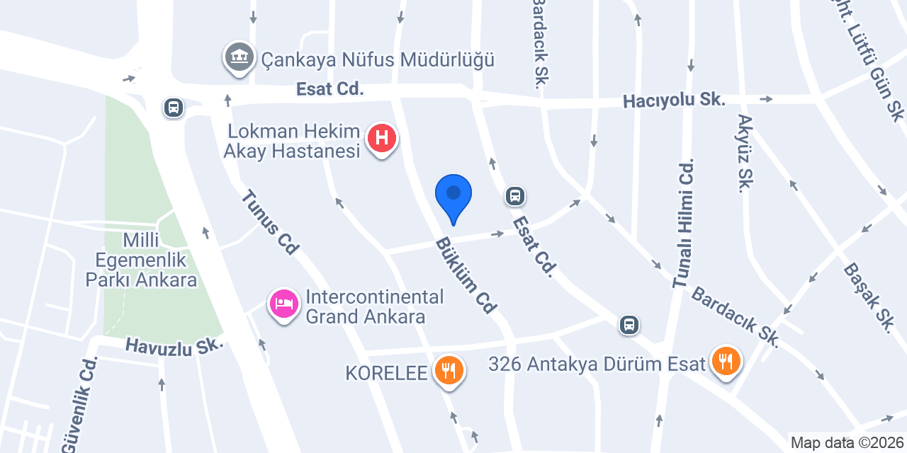 UK Hotel Ankara konumu