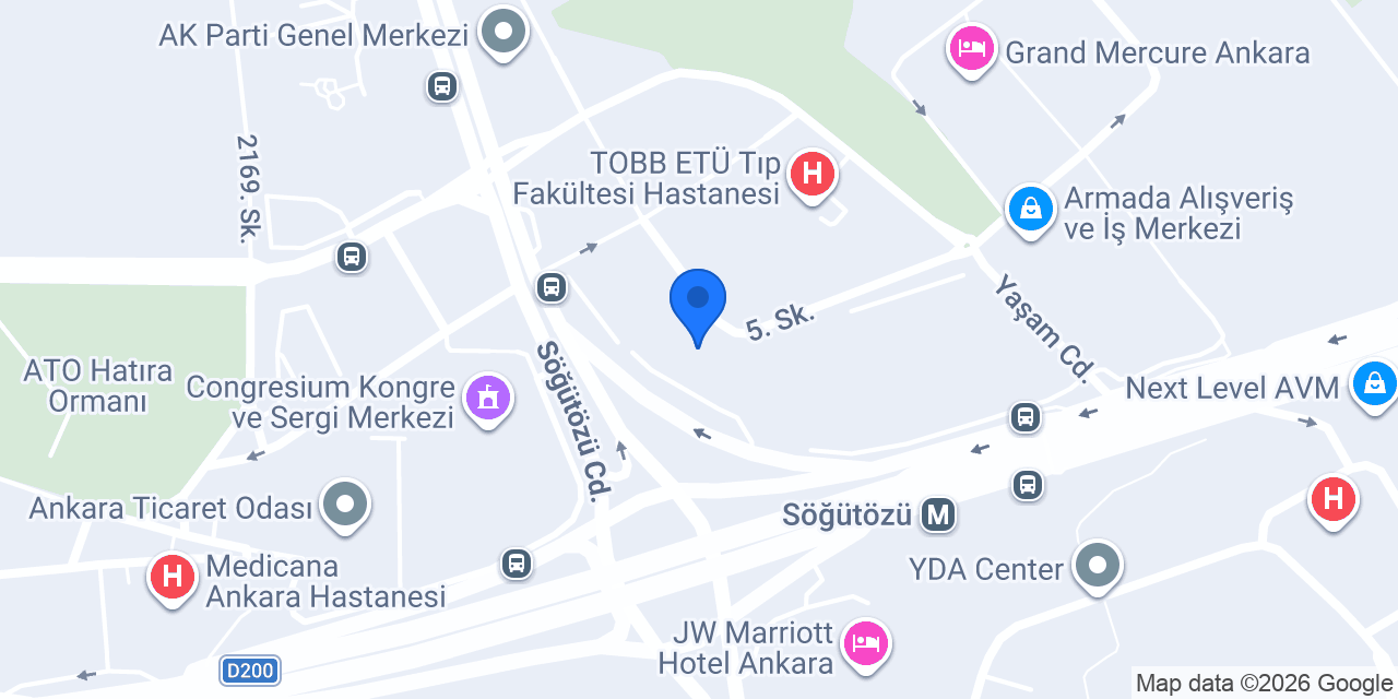 Avis - Ankara Söğütözü Ofisi konumu