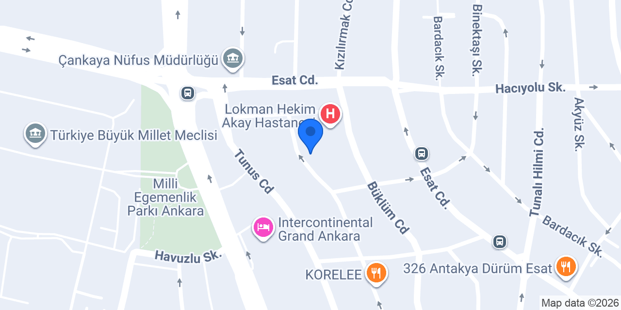 Ankara Plaza Hotel konumu