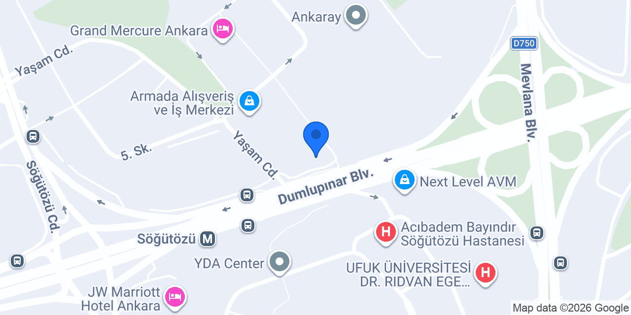 A Tasarım Mimarlık | Ankara konumu