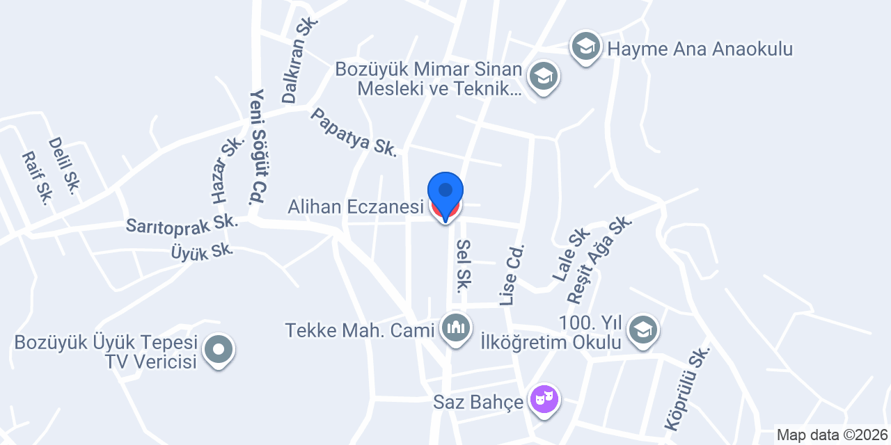 Alihan Eczanesi konumu