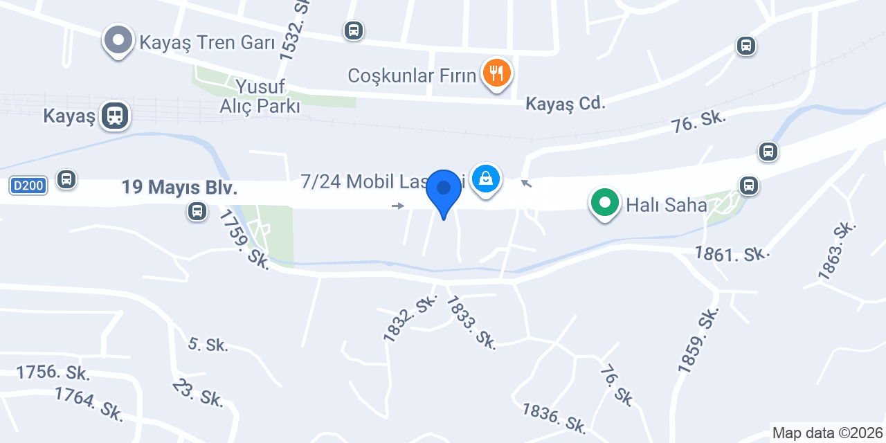 Mega Oto Yedek Parça konumu