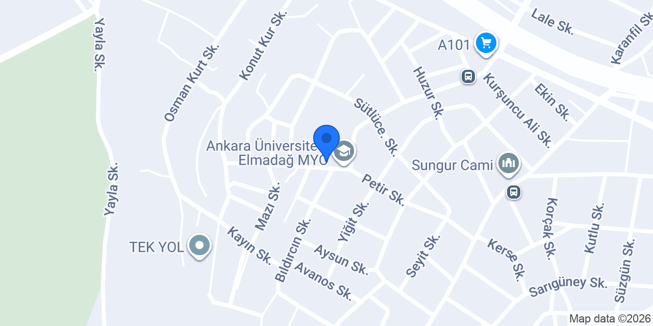 Elmadağ Sağlık Meslek Lisesi konumu
