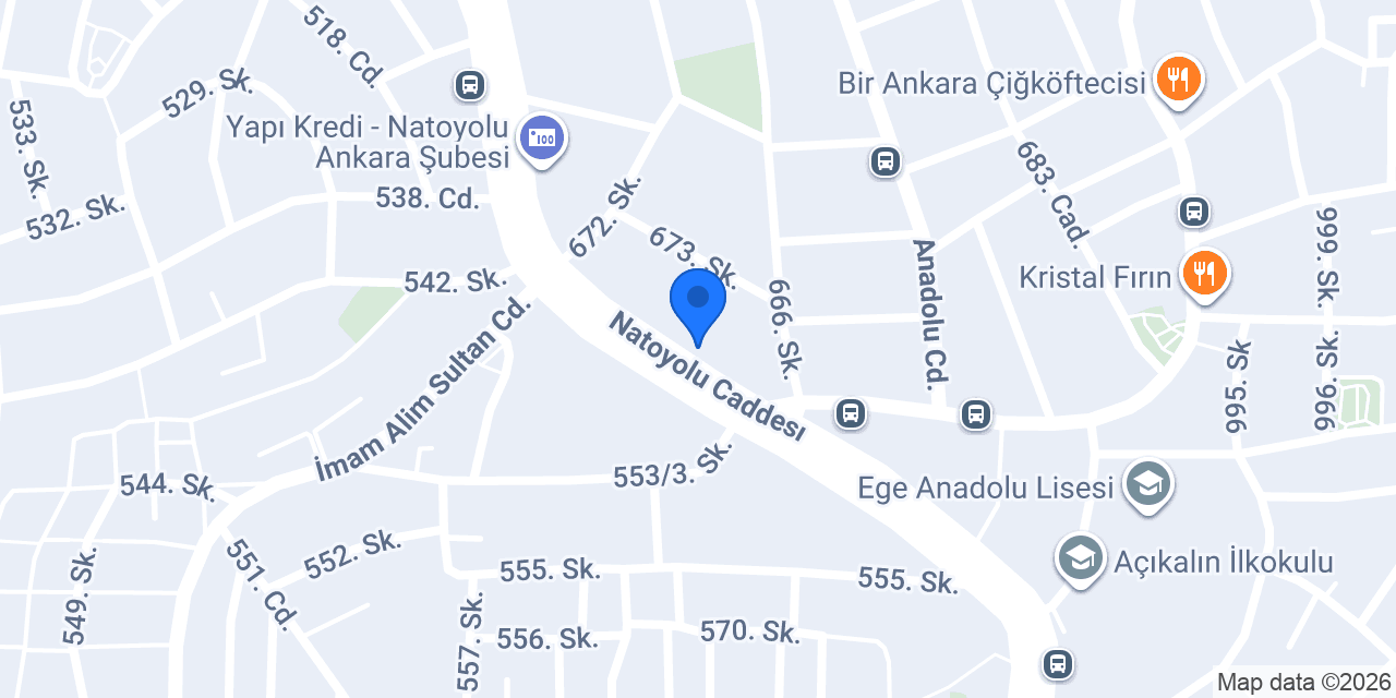 Ahsen Kuyumculuk Ankara konumu