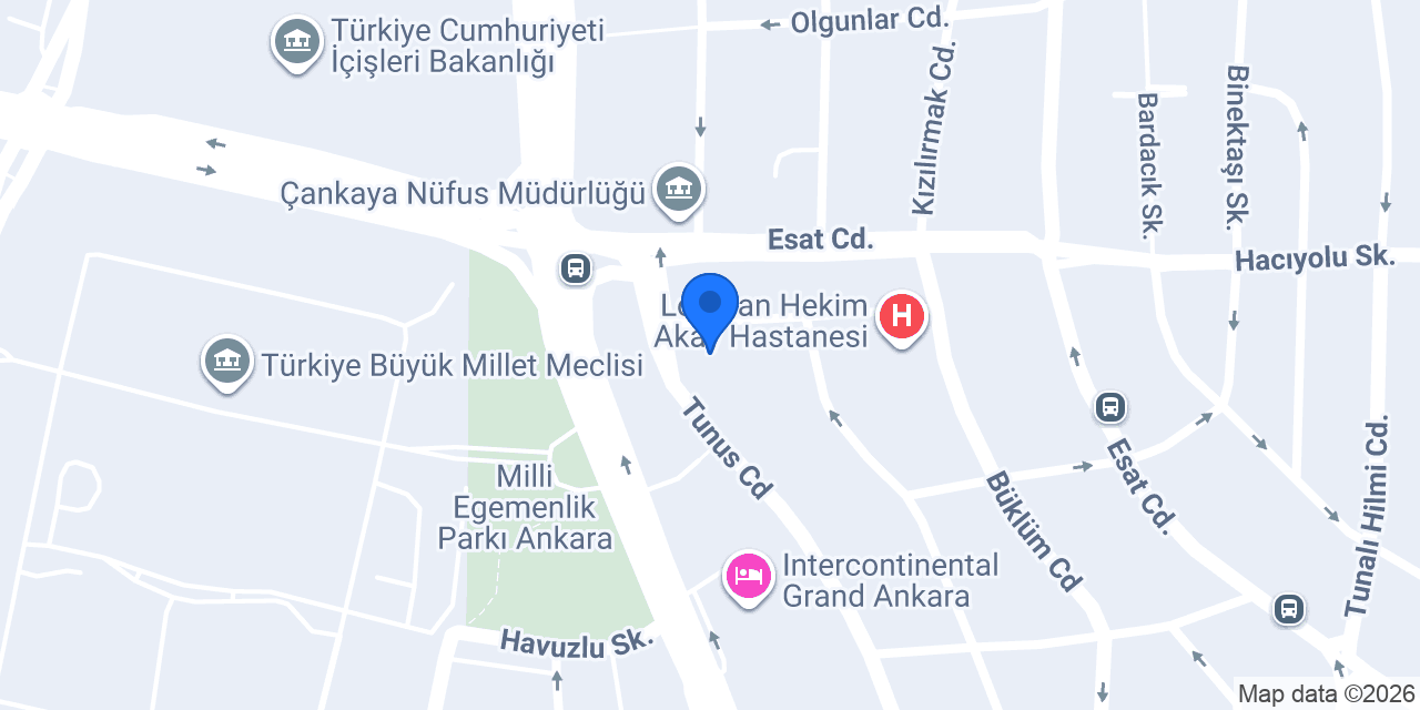 Ankara Gold Hotel konumu