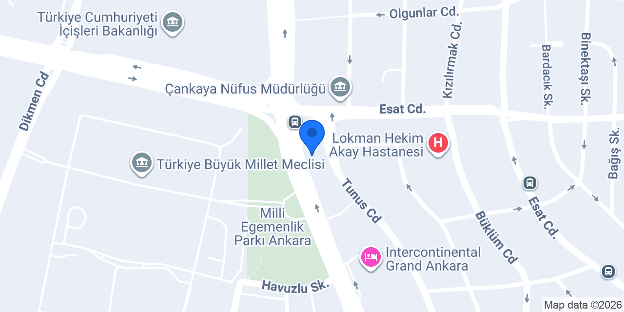 DentGEN Ankara Çankaya Diş Kliniği konumu