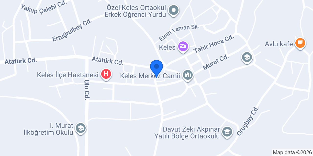 Keles Taksi konumu