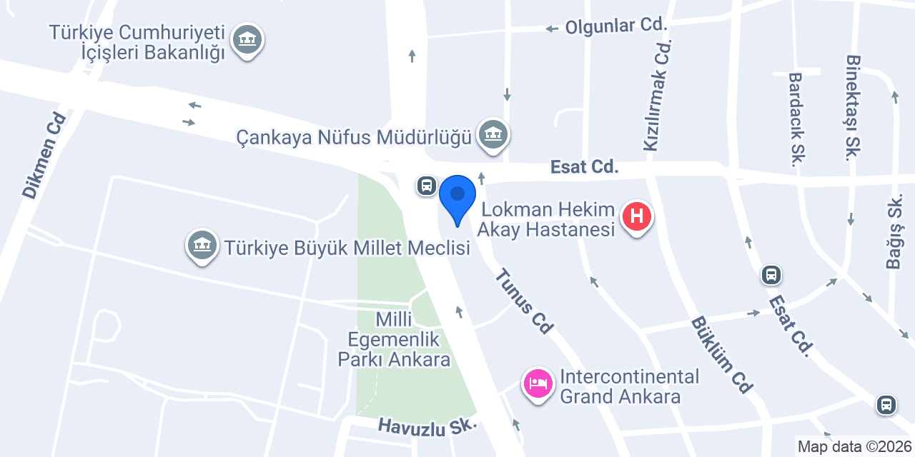 Albaraka Türk Bakanlıklar Şubesi konumu
