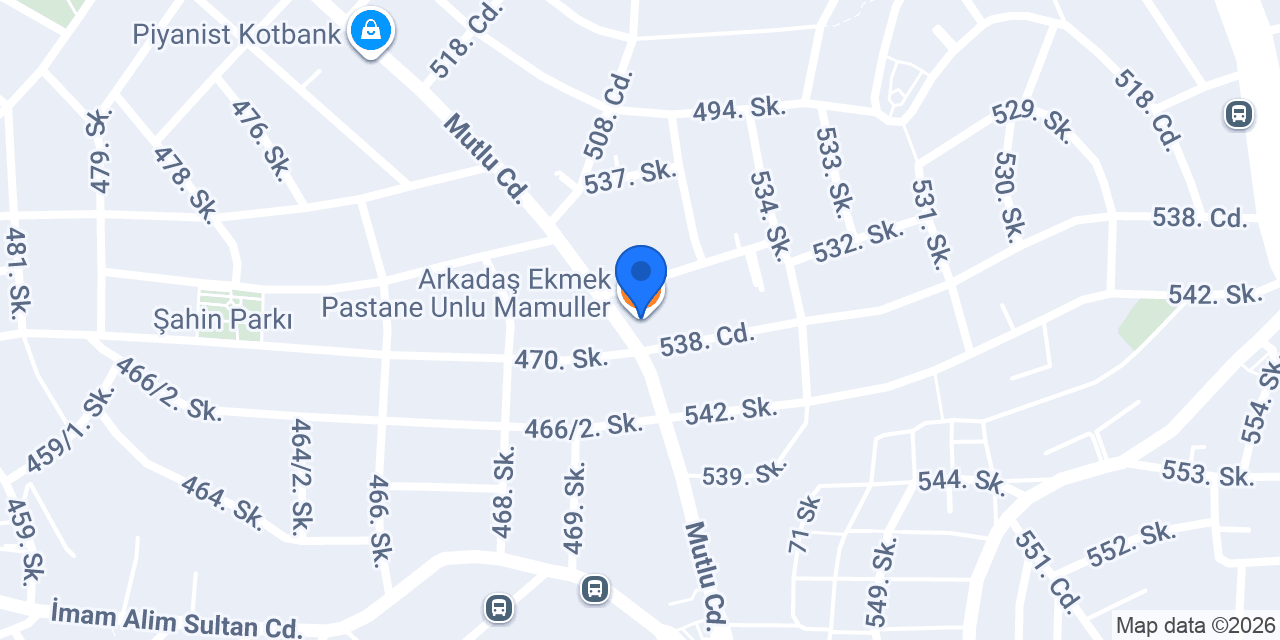 Arkadaş Ekmek Pastane Unlu Mamuller konumu