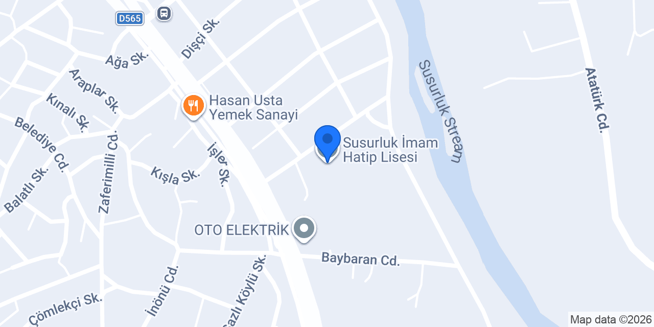 Susurluk İmam Hatip Lisesi konumu