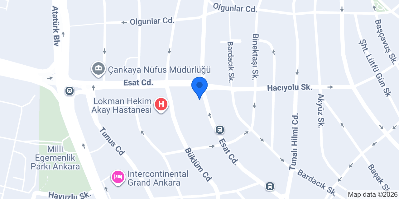 Osman otacı Kızılay Bayan kuaför konumu