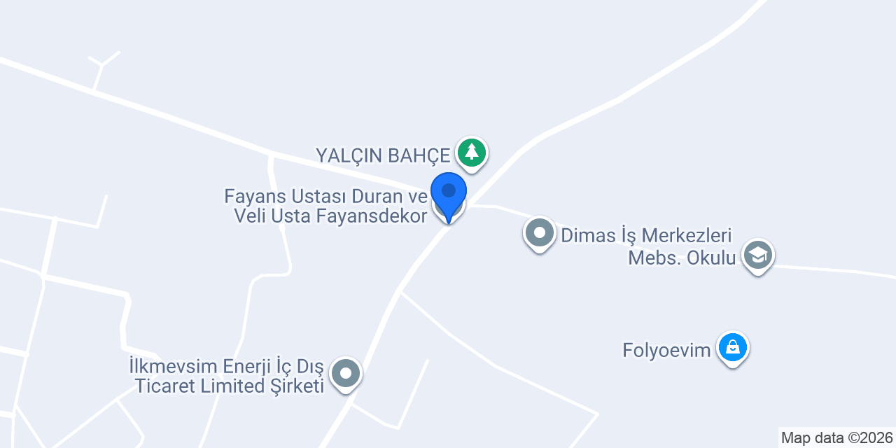 Fayans Ustası Duran ve Veli Usta Fayansdekor konumu