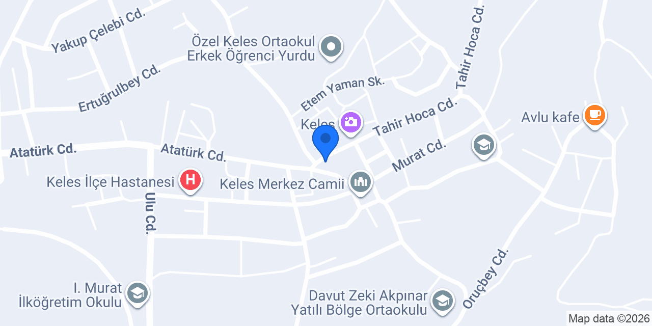 Keles Eczanesi konumu