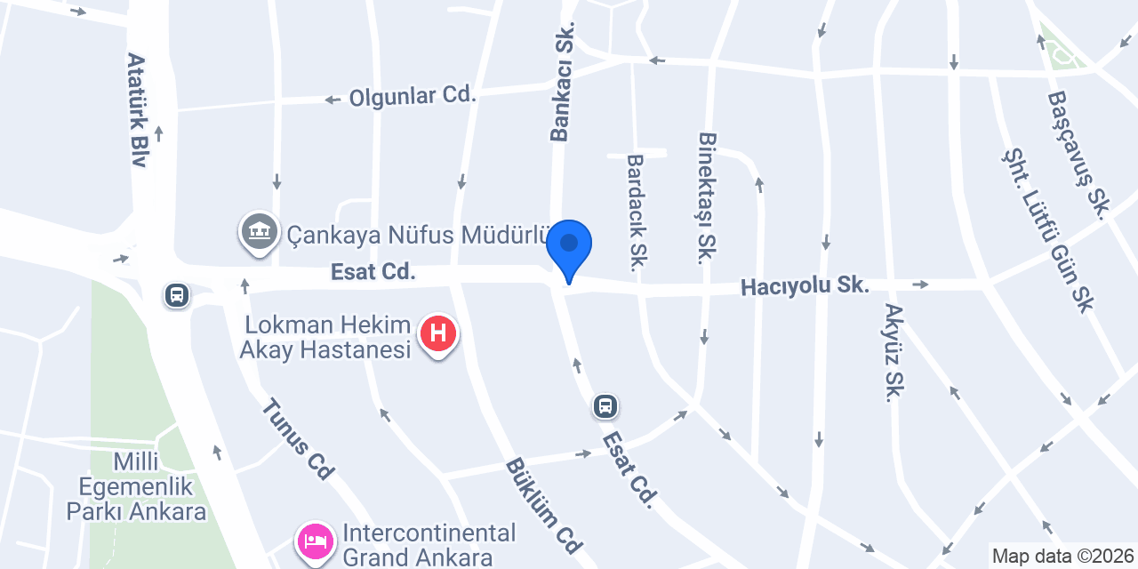 Akay Taksi konumu
