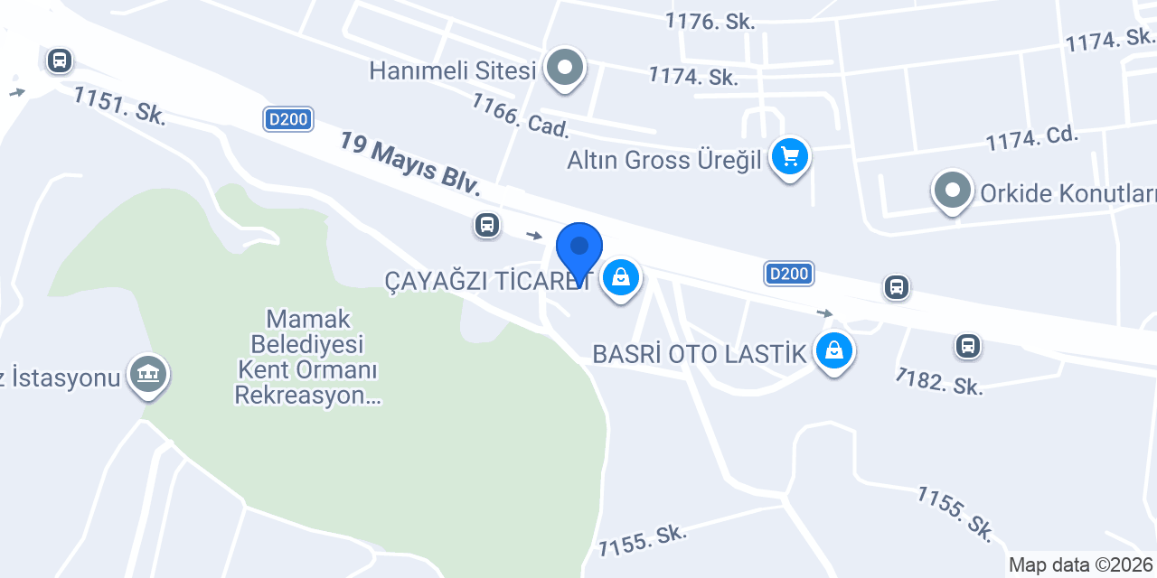 Pro Las Grup Lastik konumu