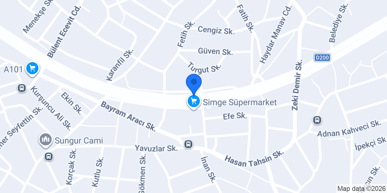 Erkaya Halı yıkama konumu