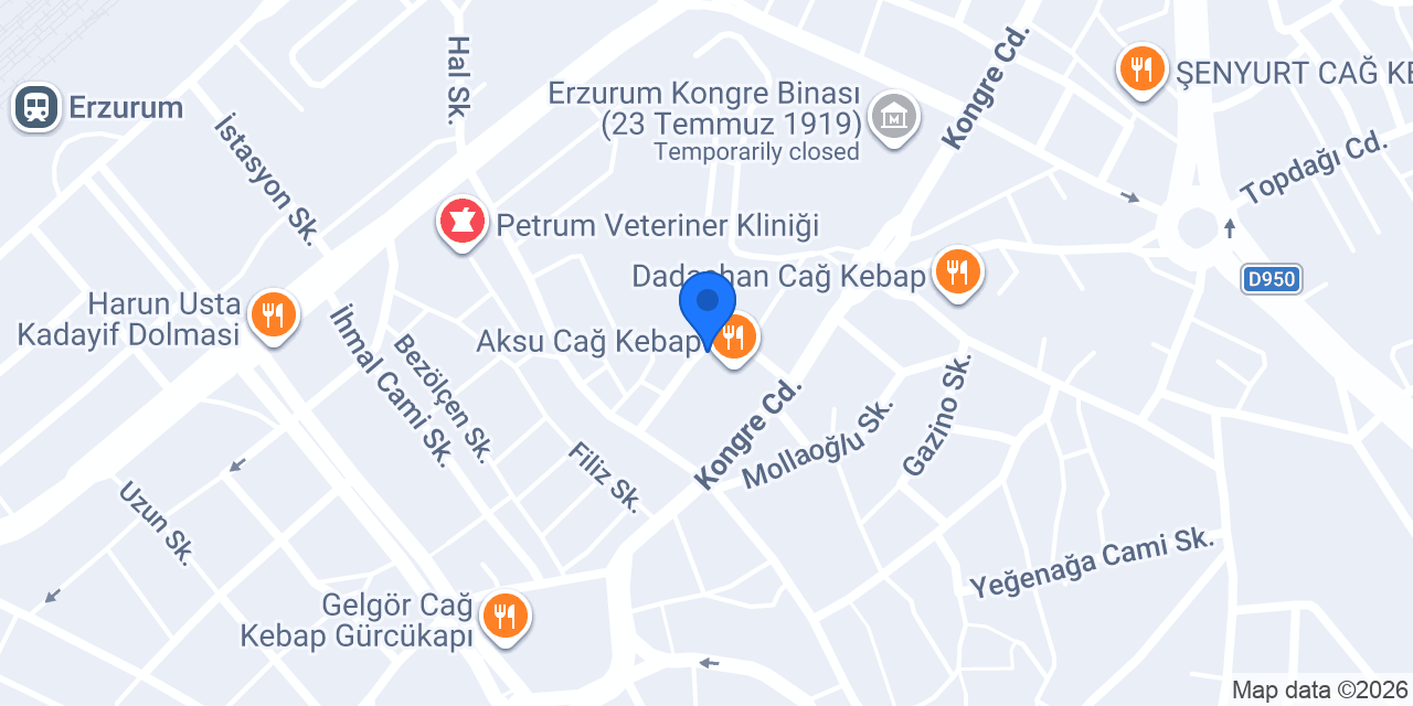 CAM BALKON ERZURUM HAN YAPI konumu