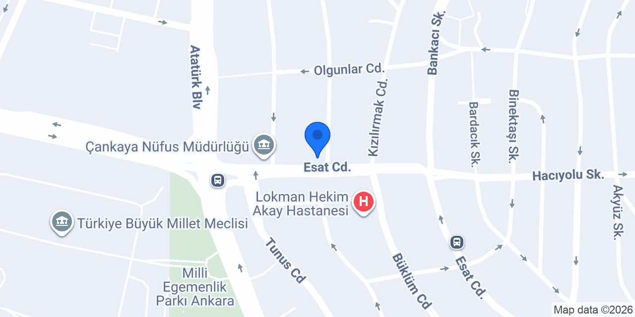Tekel İnşaat Ankara konumu