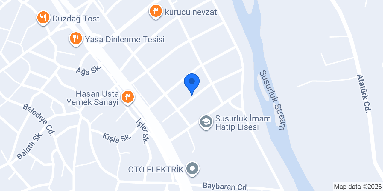 SIRMA & HAYAT SU SUSURLUK konumu