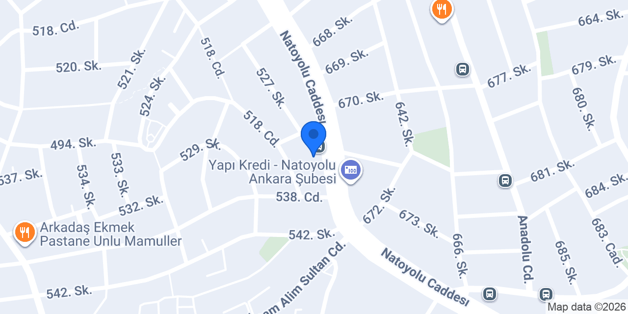 Levida Artisan Fırın konumu