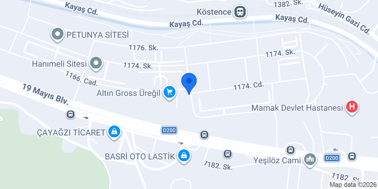 Üreğil Mahallesi Muhtarlığı konumu