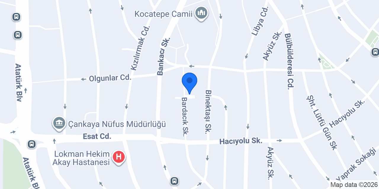 Anadolu Sahaf Kitabevi konumu
