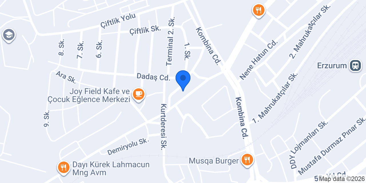 Erzurum Eren Tesisat konumu