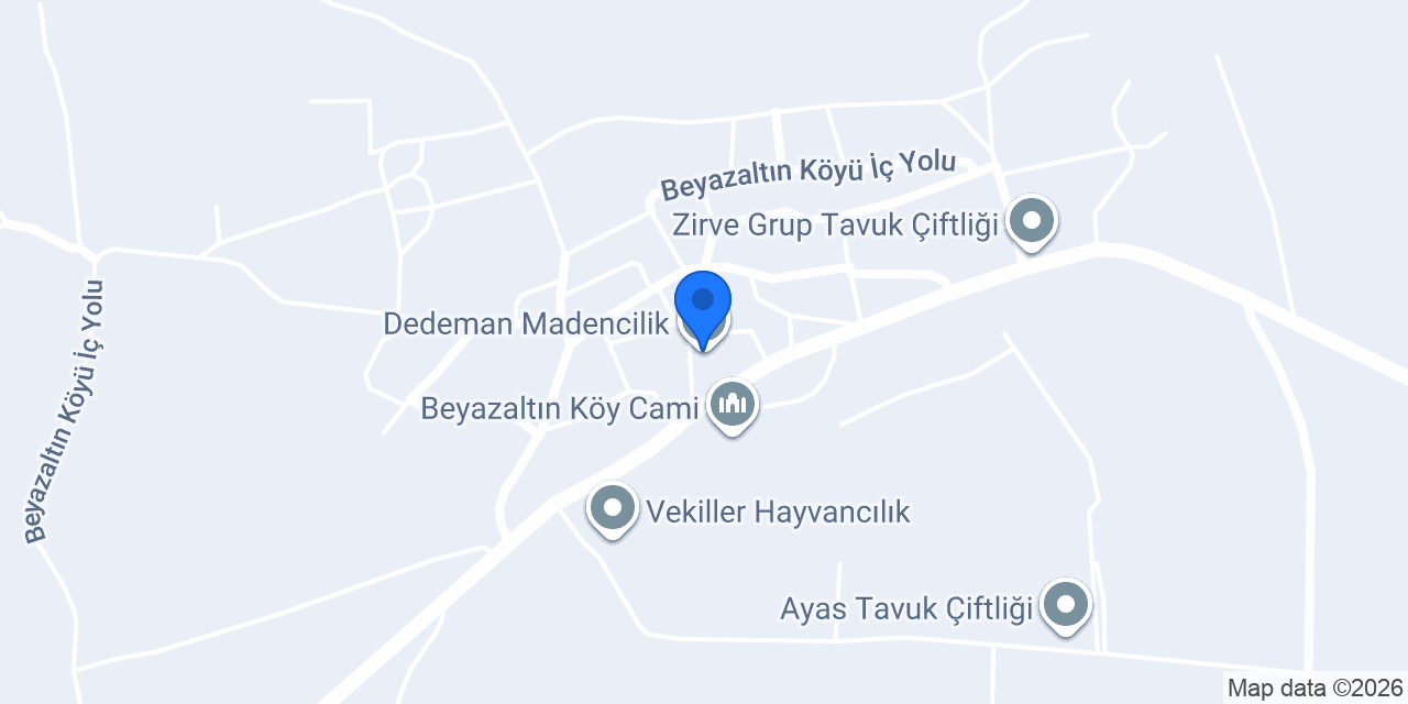 Dedeman Madencilik konumu