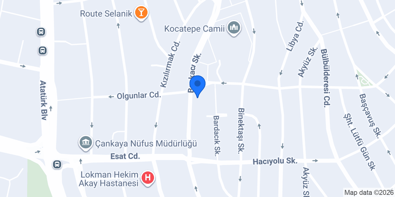 Asil Tur - Ankara Şubesi konumu