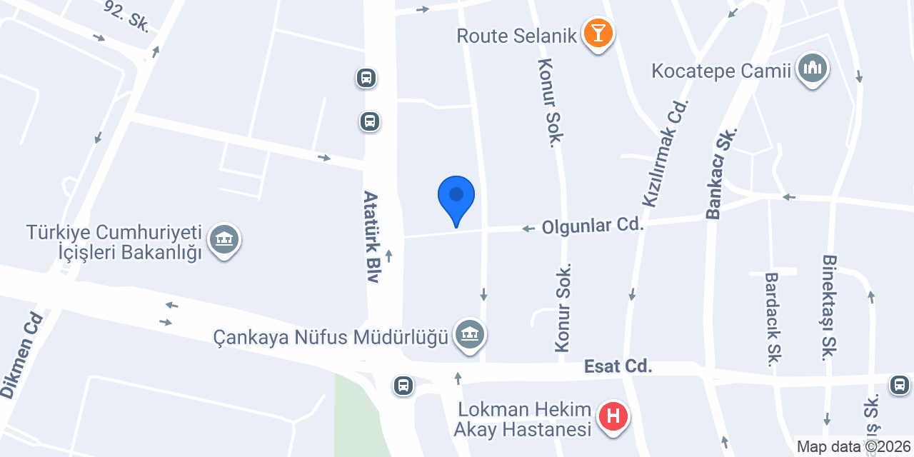 Ece Kitabevi konumu