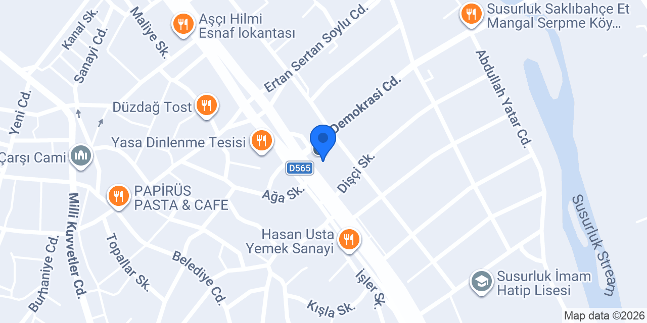 Susurluk Konya Mutfağı konumu