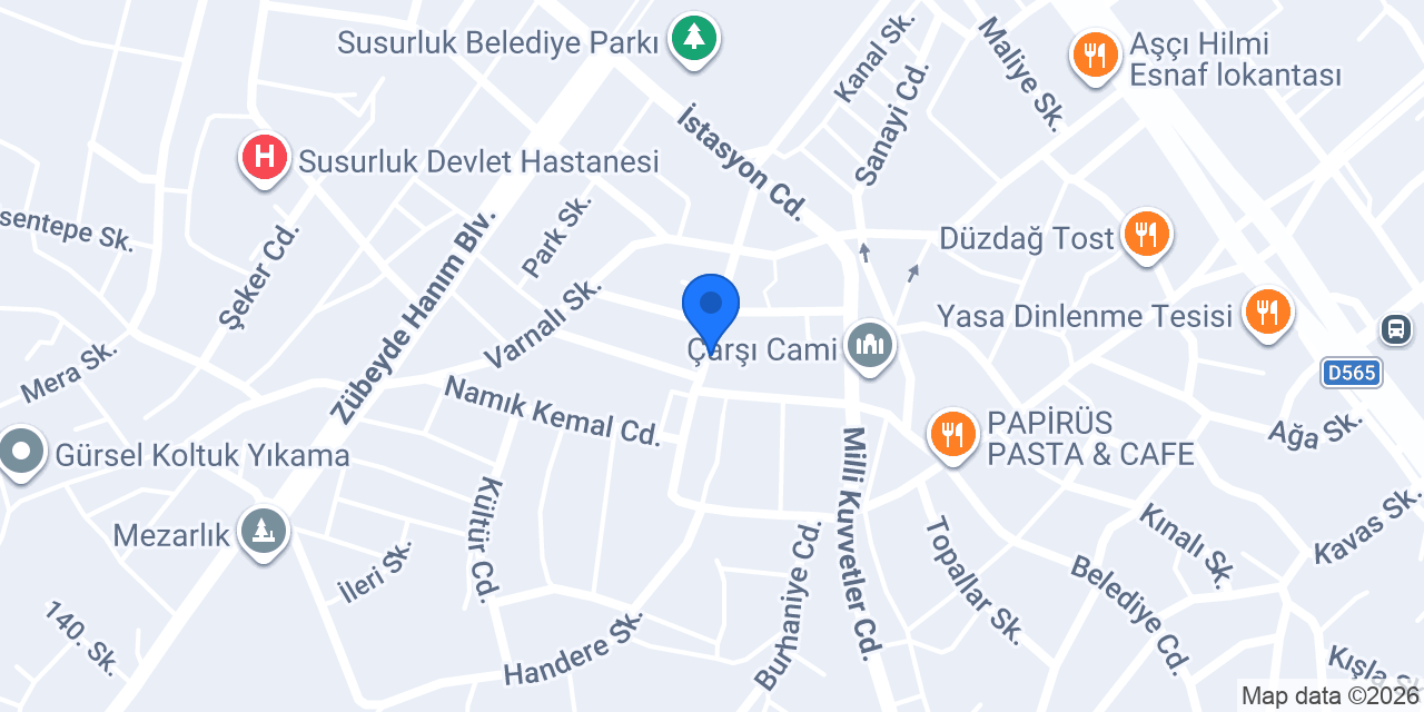 Ergül terzi konumu