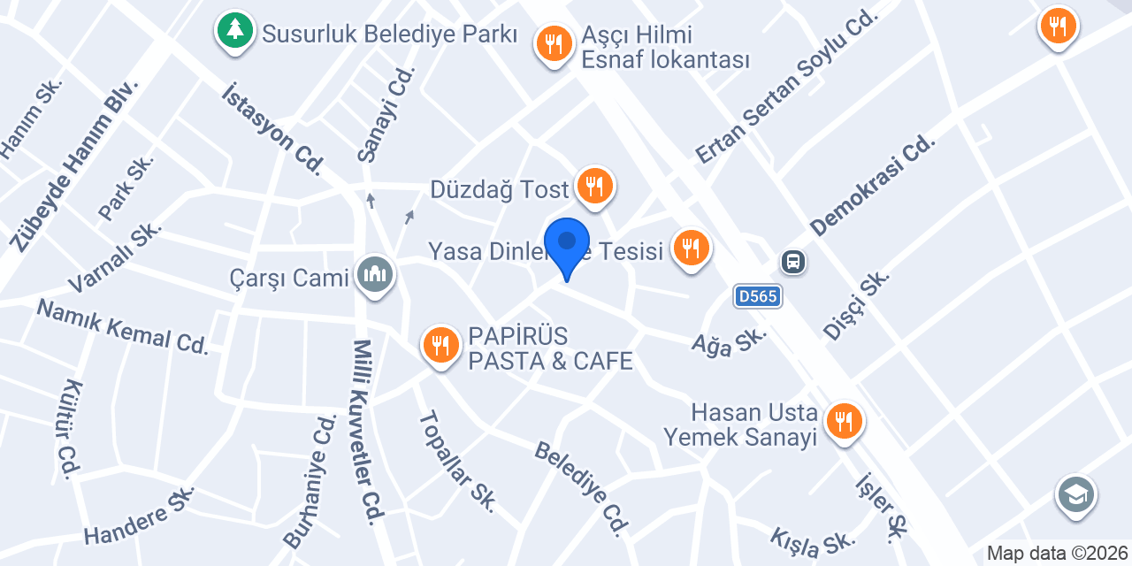 Çağlar Oto konumu