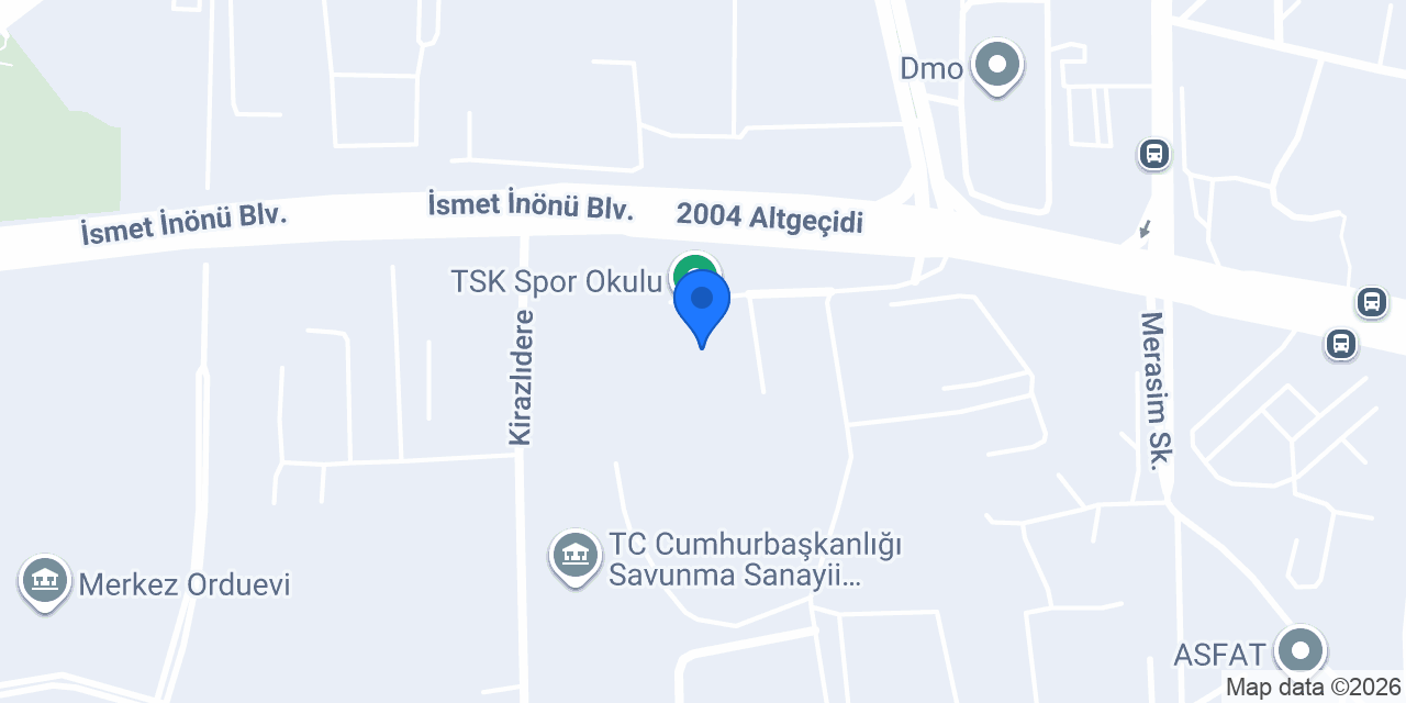 TSK Spor Okulu konumu