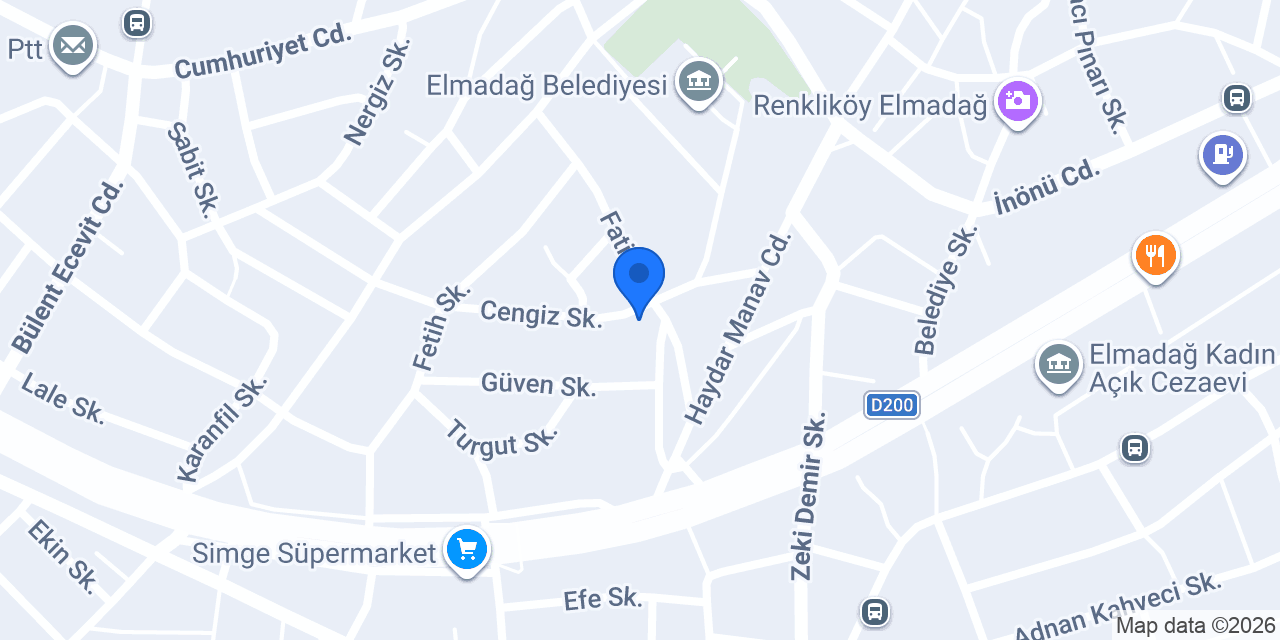 Elifim halı yıkama elmadağ konumu