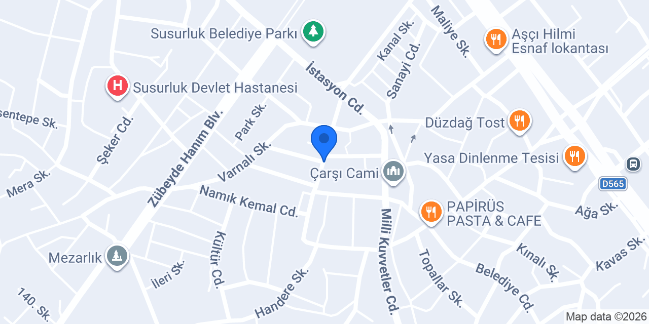 Susurluk Çelik Emlak konumu