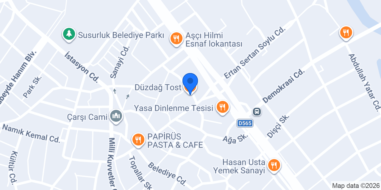Düzdağ Tost konumu