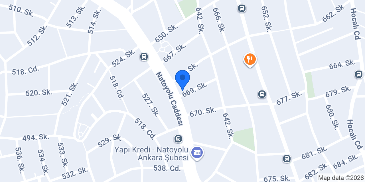 Garanti BBVA Natoyolu / Ankara Şubesi konumu
