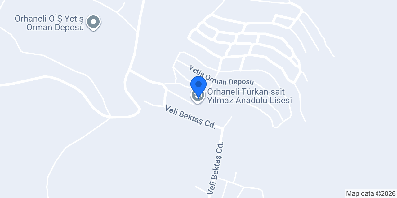 Orhaneli Türkan-sait Yılmaz Anadolu Lisesi konumu