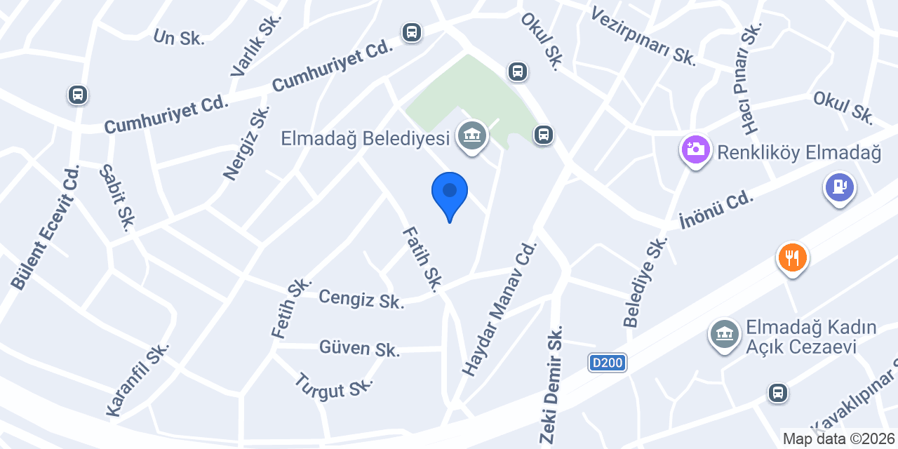 Elmadağ İlçe Halk Kütüphanesi konumu