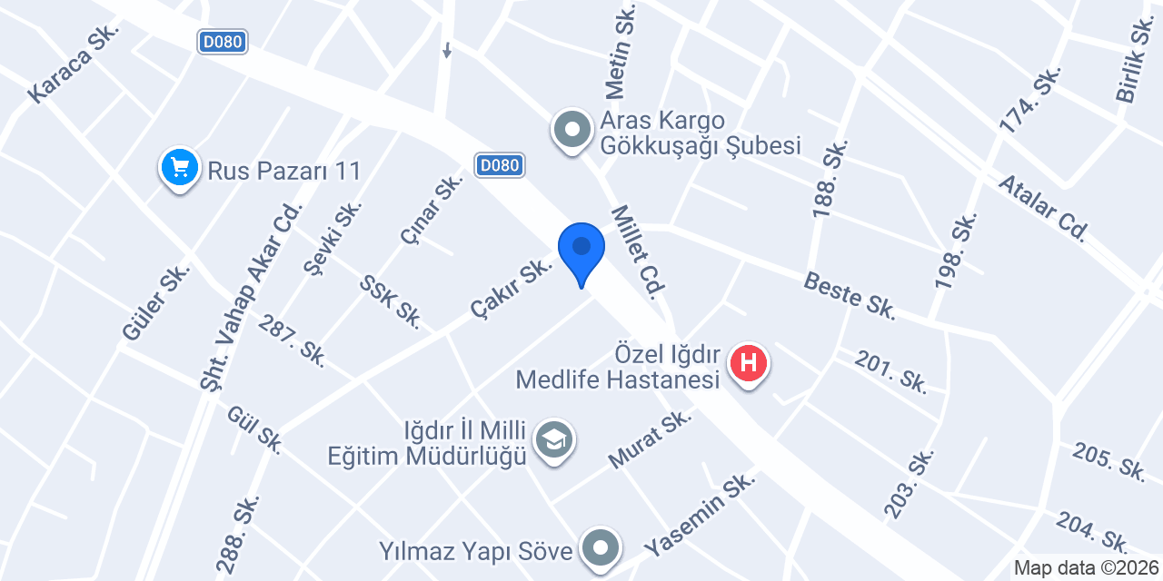 Güven Ekmek ve Unlu Mamülleri konumu