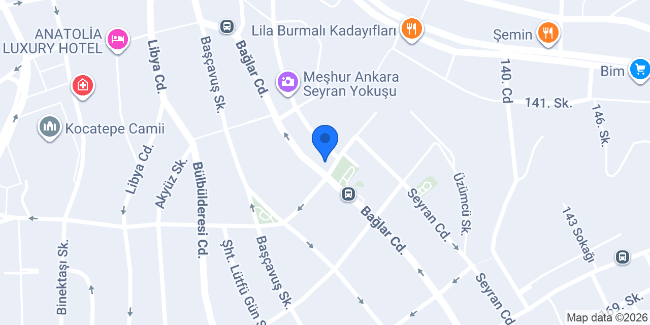 Serince Çiğ Köfte (Bağlar Caddesi) konumu