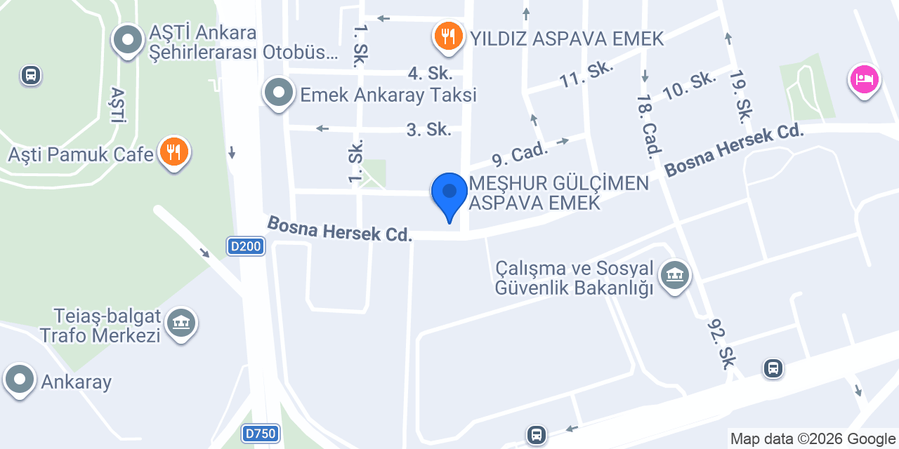 Özel Emek 8 Sürücü Kursu konumu